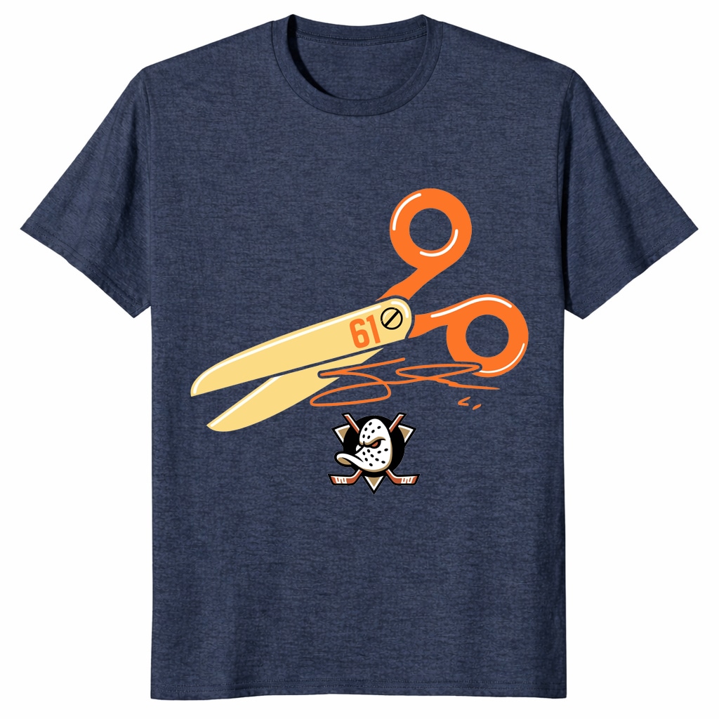 Anaheim Ducks Cutter Gauthier Scissors Shirt _ Hockey Fan Tee Anaheim Ducks Cutter Gauthier Scissors Shirt _ Hockey Fan Tee