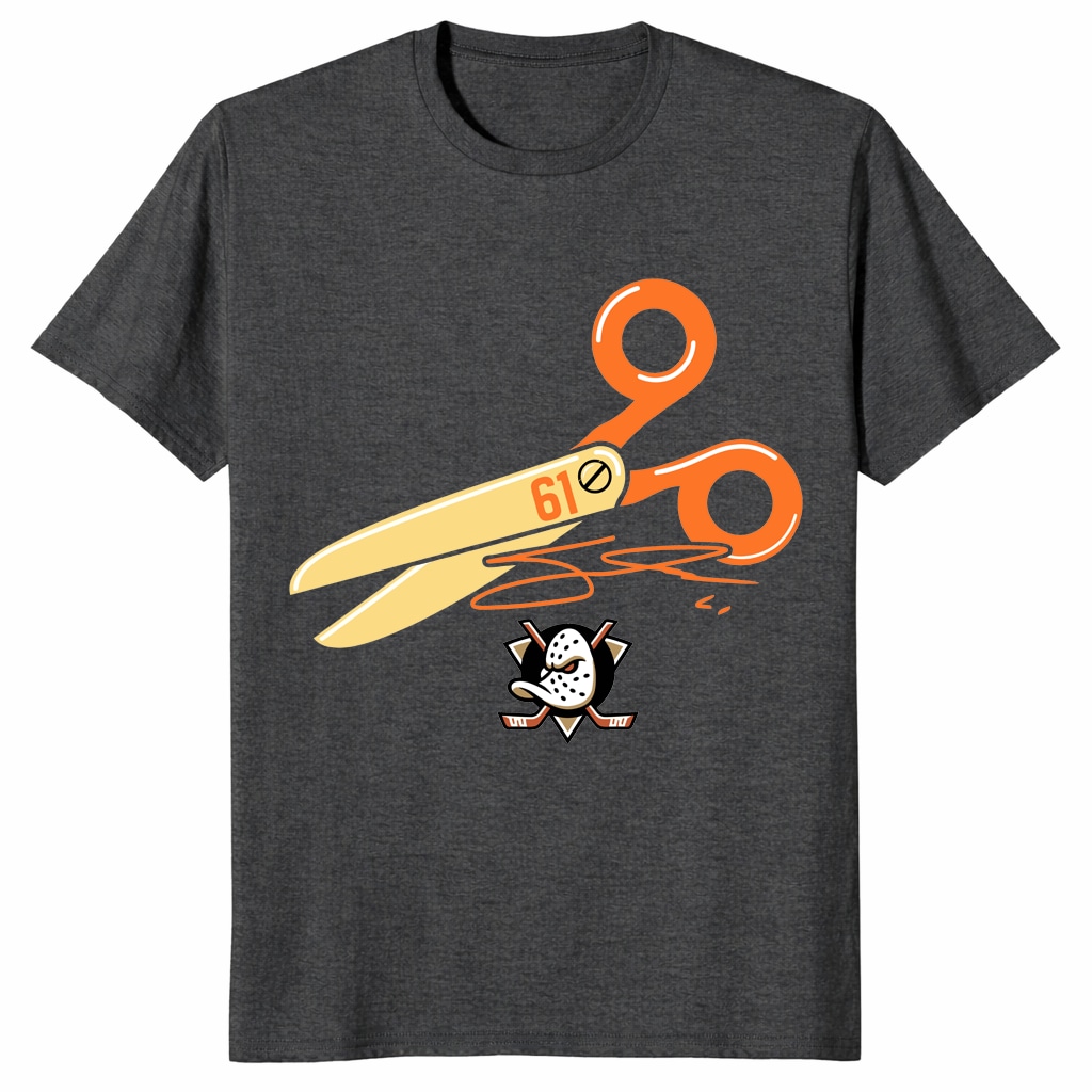 Anaheim Ducks Cutter Gauthier Scissors Shirt _ Hockey Fan Tee Anaheim Ducks Cutter Gauthier Scissors Shirt _ Hockey Fan Tee