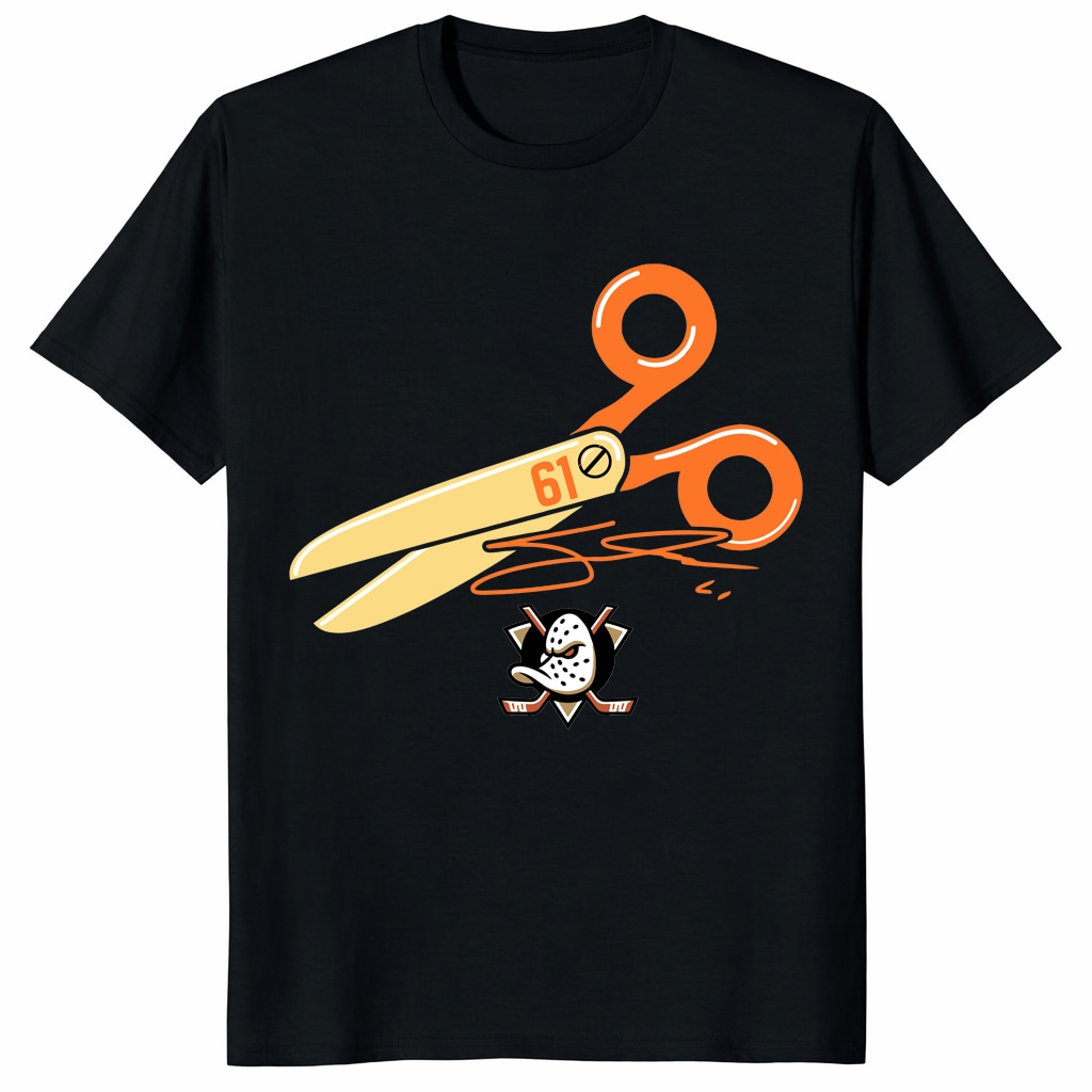 Anaheim Ducks Cutter Gauthier Scissors Shirt _ Hockey Fan Tee Anaheim Ducks Cutter Gauthier Scissors Shirt _ Hockey Fan Tee