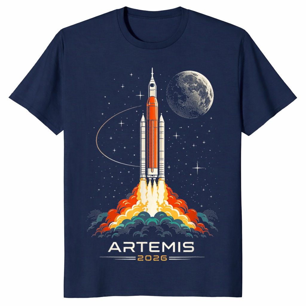Artemis II Unisex Shirt – Space Rocket Launch Moon Mission 2026 Artemis II Unisex Shirt – Space Rocket Launch Moon Mission 2026