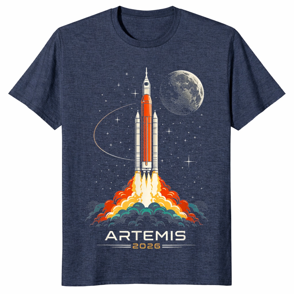 Artemis II Unisex Shirt – Space Rocket Launch Moon Mission 2026 Artemis II Unisex Shirt – Space Rocket Launch Moon Mission 2026