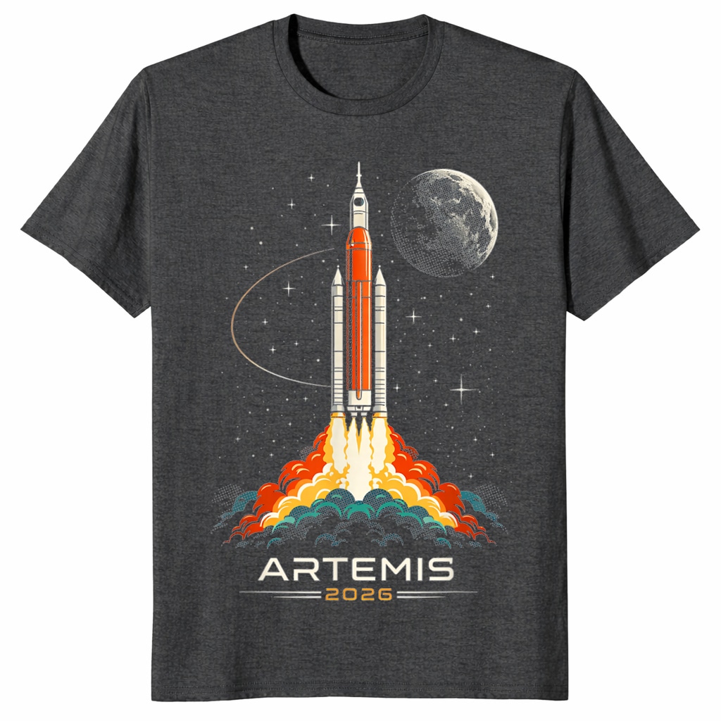 Artemis II Unisex Shirt – Space Rocket Launch Moon Mission 2026 Artemis II Unisex Shirt – Space Rocket Launch Moon Mission 2026