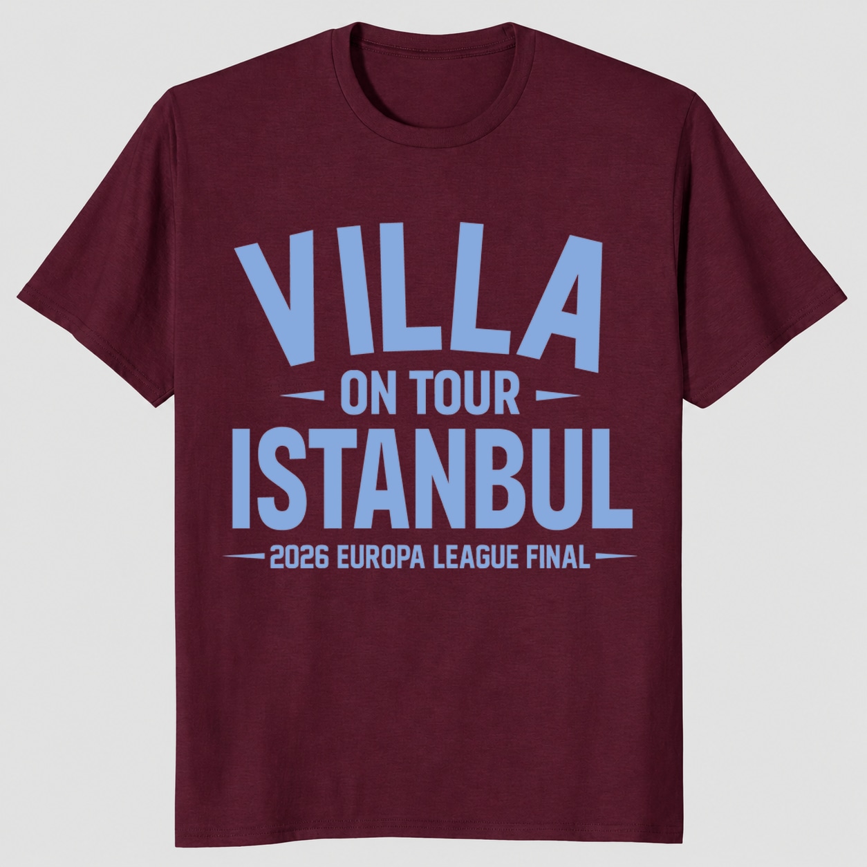 Aston Villa On Tour Istanbul 2026 Europa League Final Unisex Shirt Aston Villa On Tour Istanbul 2026 Europa League Final Unisex Shirt