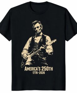 Bold America 250th Anniversary Lincoln Guitar Shirt – Patriotic Tee