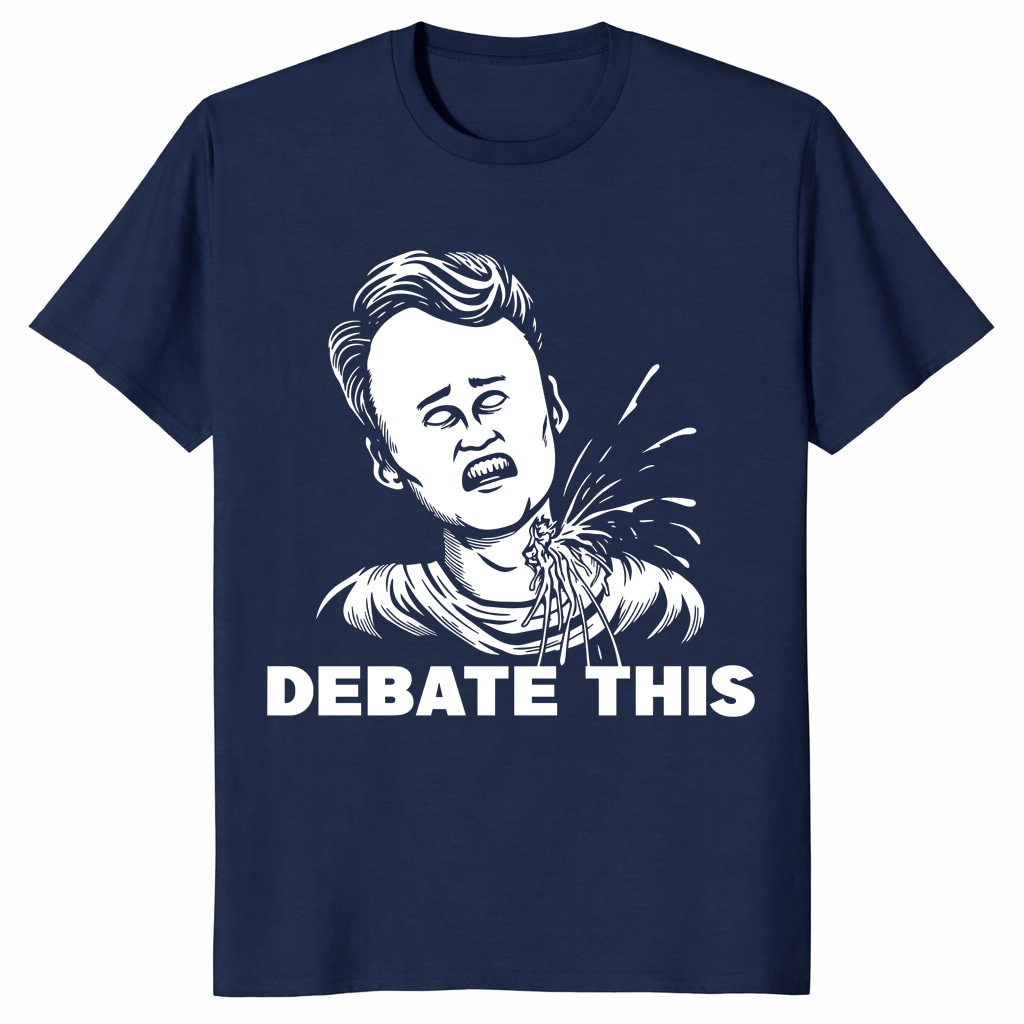 Charlie Kirk Debate This Shirt Conservative Political Statement Tee Charlie Kirk Debate This Shirt Conservative Political Statement Tee