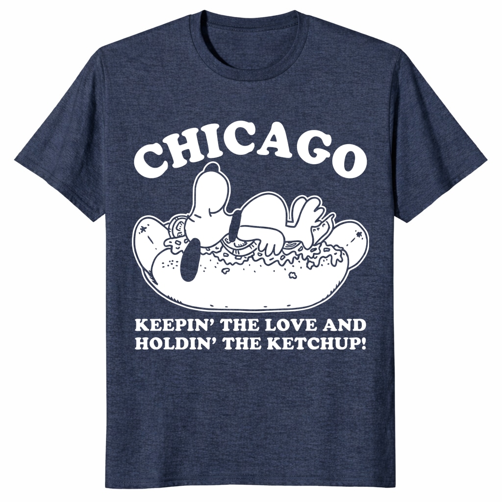 Chicago Snoopy Shirt – Holdin’ The Ketchup Hot Dog Tee Chicago Snoopy Shirt – Holdin’ The Ketchup Hot Dog Tee