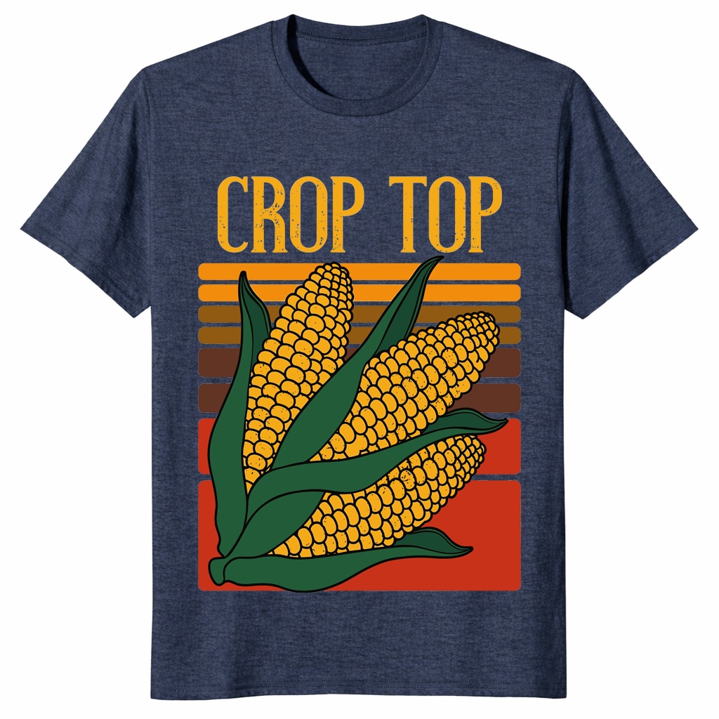 Corn Crop Top Shirt _ Funny Farming Pun Graphic Tee Corn Crop Top Shirt _ Funny Farming Pun Graphic Tee