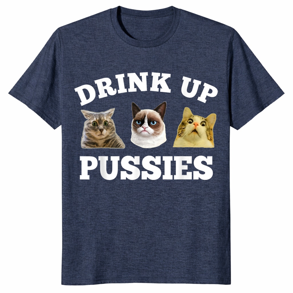 Drink Up Pussies Cat Unisex Shirt – Funny Drinking Gift for Cat Lovers Drink Up Pussies Cat Unisex Shirt – Funny Drinking Gift for Cat Lovers