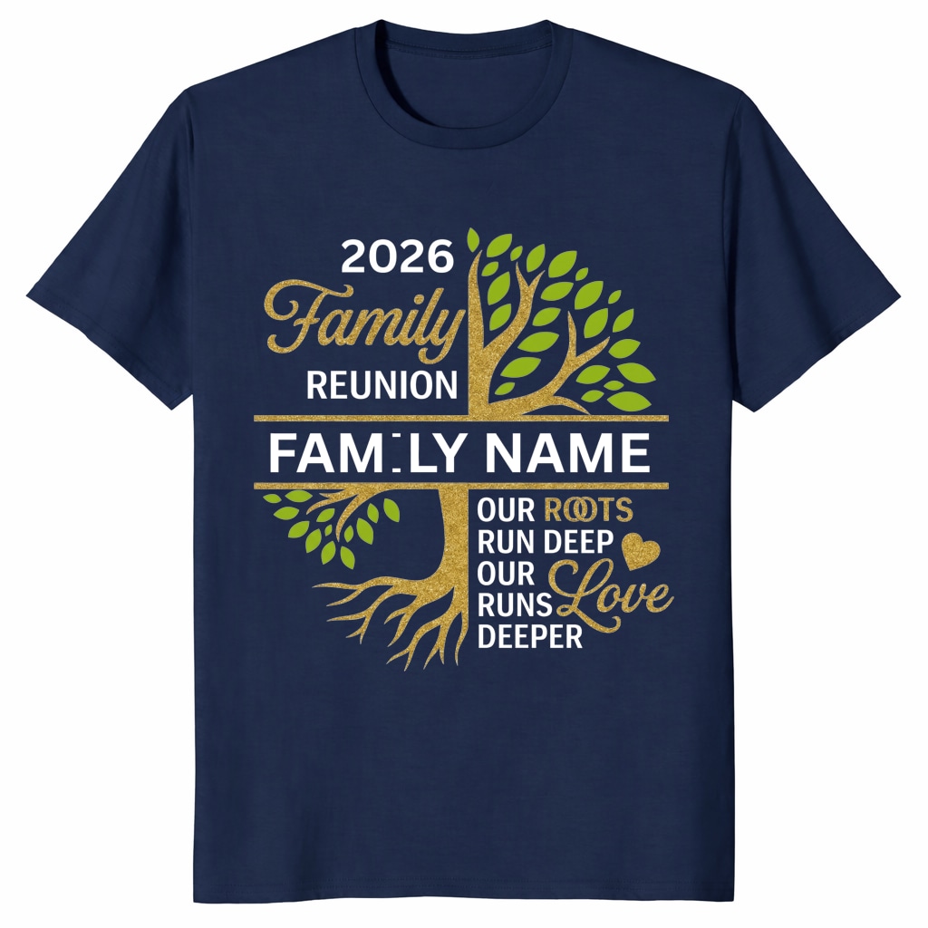Family Reunion Shirt 2026 _ Personalised Name Tree Matching Tee Family Reunion Shirt 2026 _ Personalised Name Tree Matching Tee