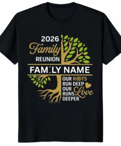Family Reunion Shirt 2026 _ Personalised Name Tree Matching Tee_1
