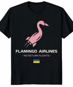 Flamingo Airlines No Return Flights Shirt – Retro Travel Tee