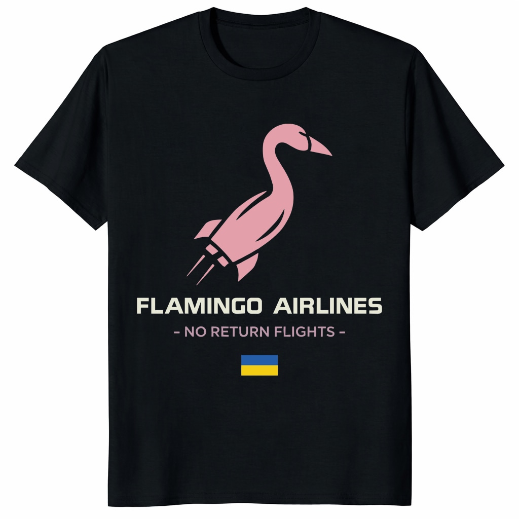 Flamingo Airlines No Return Flights Shirt – Retro Travel Tee Flamingo Airlines No Return Flights Shirt – Retro Travel Tee