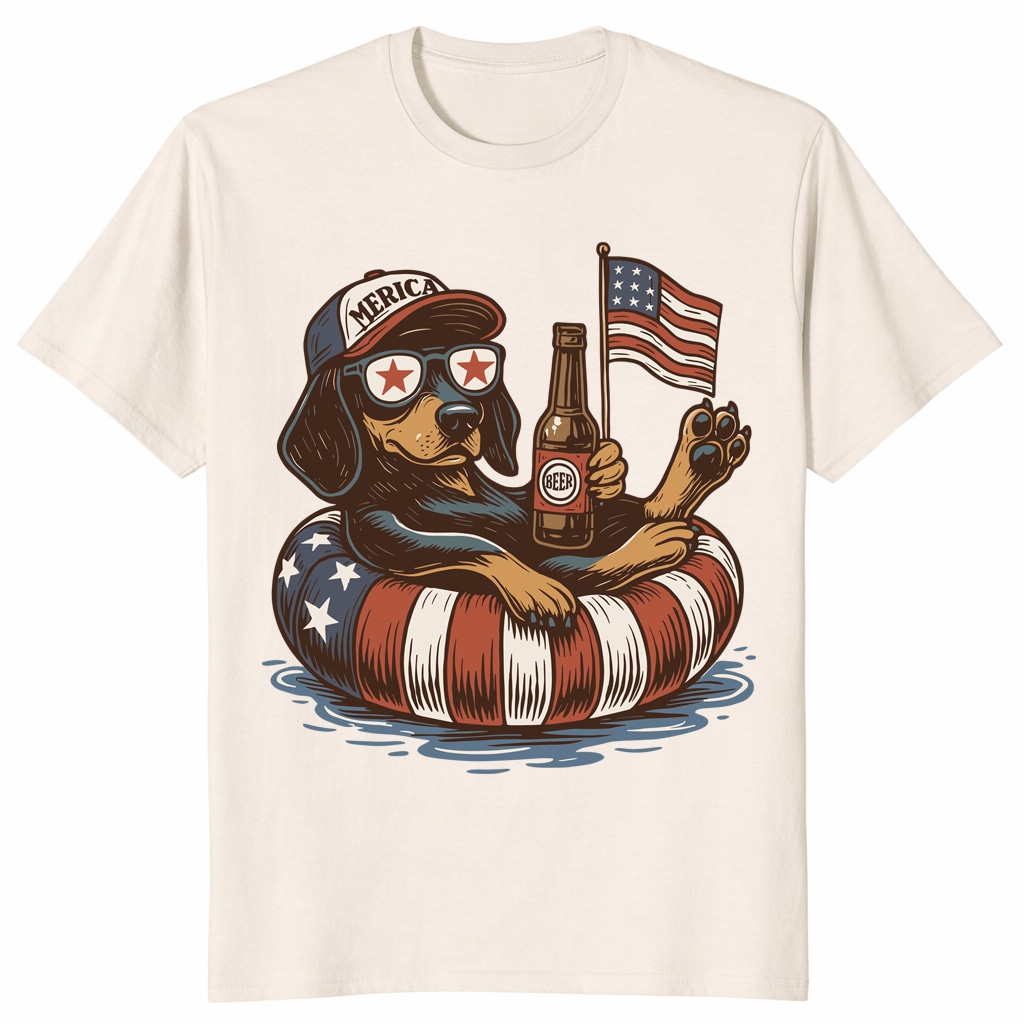 Funny 4th of July Dachshund Unisex Shirt – Patriotic Wiener Dog Tee Funny 4th of July Dachshund Unisex Shirt – Patriotic Wiener Dog Tee
