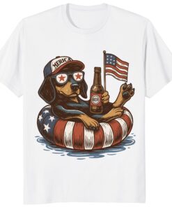 Funny 4th of July Dachshund Unisex Shirt – Patriotic Wiener Dog Tee