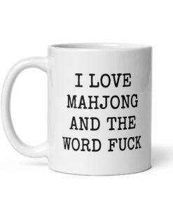 Funny Mahjong Mug – Swear Word Gift for Mahjong Lovers