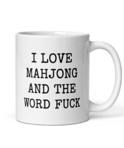 Funny Mahjong Mug – Swear Word Gift for Mahjong Lovers