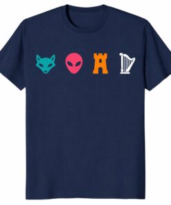 Funny Spurs Fox Alien Castle Harper Unisex Shirt