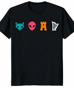 Funny Spurs Fox Alien Castle Harper Unisex Shirt