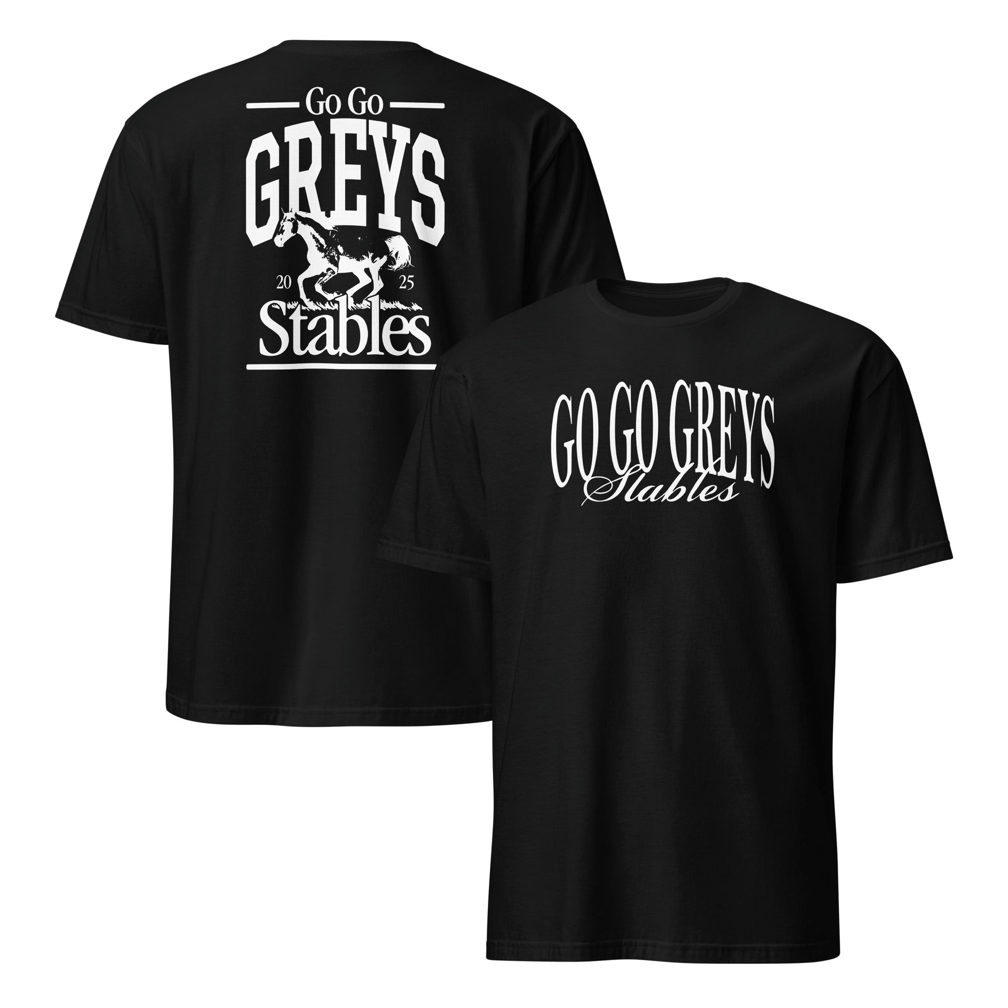 Go Go Greys Stables 2025 Unisex Shirt – Equestrian Racing Fan Tee Go Go Greys Stables 2025 Unisex Shirt – Equestrian Racing Fan Tee