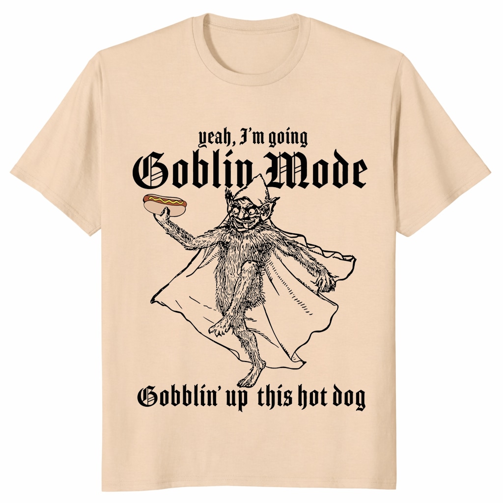Goblin Mode Hot Dog Shirt – Funny Gobblin’ Up Meme Tee Goblin Mode Hot Dog Shirt – Funny Gobblin’ Up Meme Tee