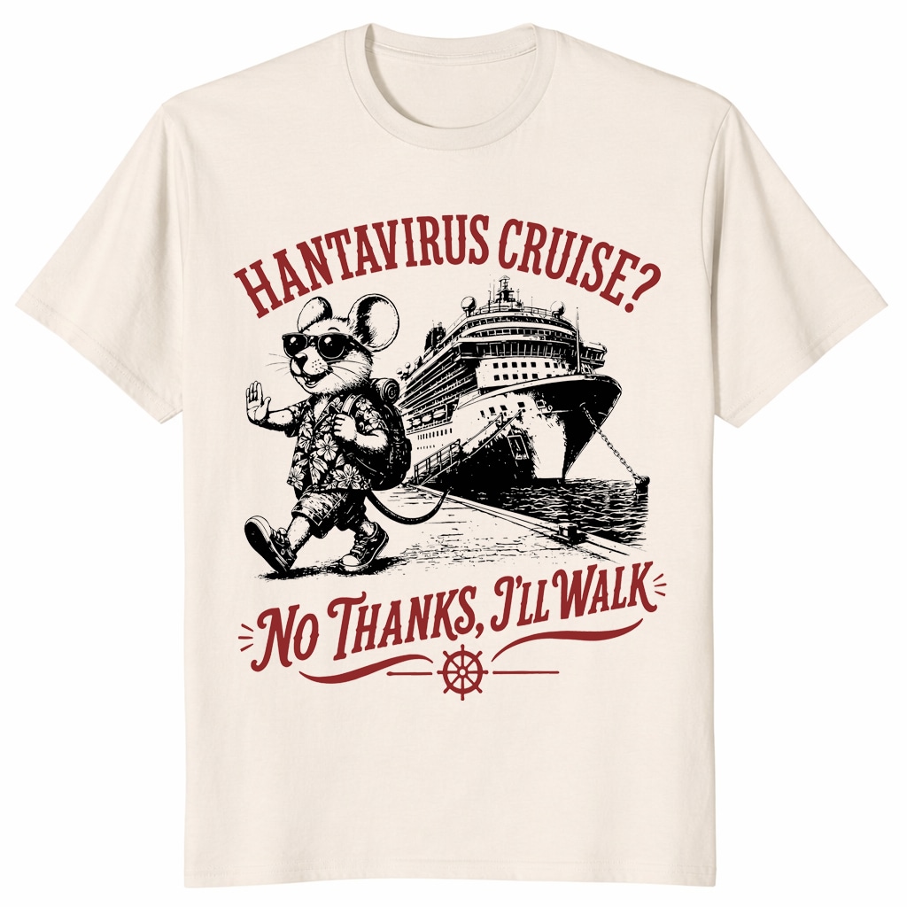 Hanta Virus Cruise No Thanks I’ll Walk Shirt _ Funny Meme Tee Hanta Virus Cruise No Thanks I’ll Walk Shirt _ Funny Meme Tee