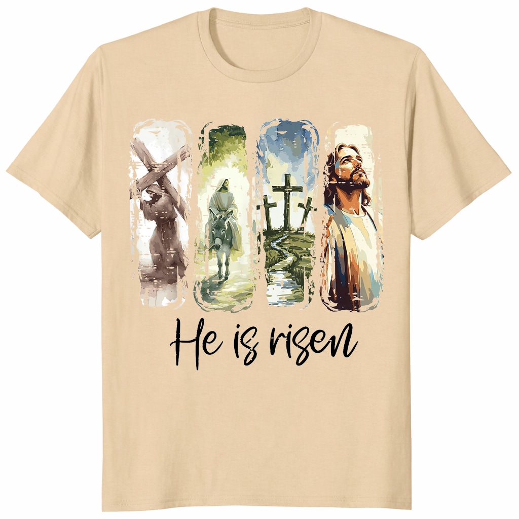 He Is Risen Shirt – Easter Jesus Design _ Christian Faith Tee He Is Risen Shirt – Easter Jesus Design _ Christian Faith Tee