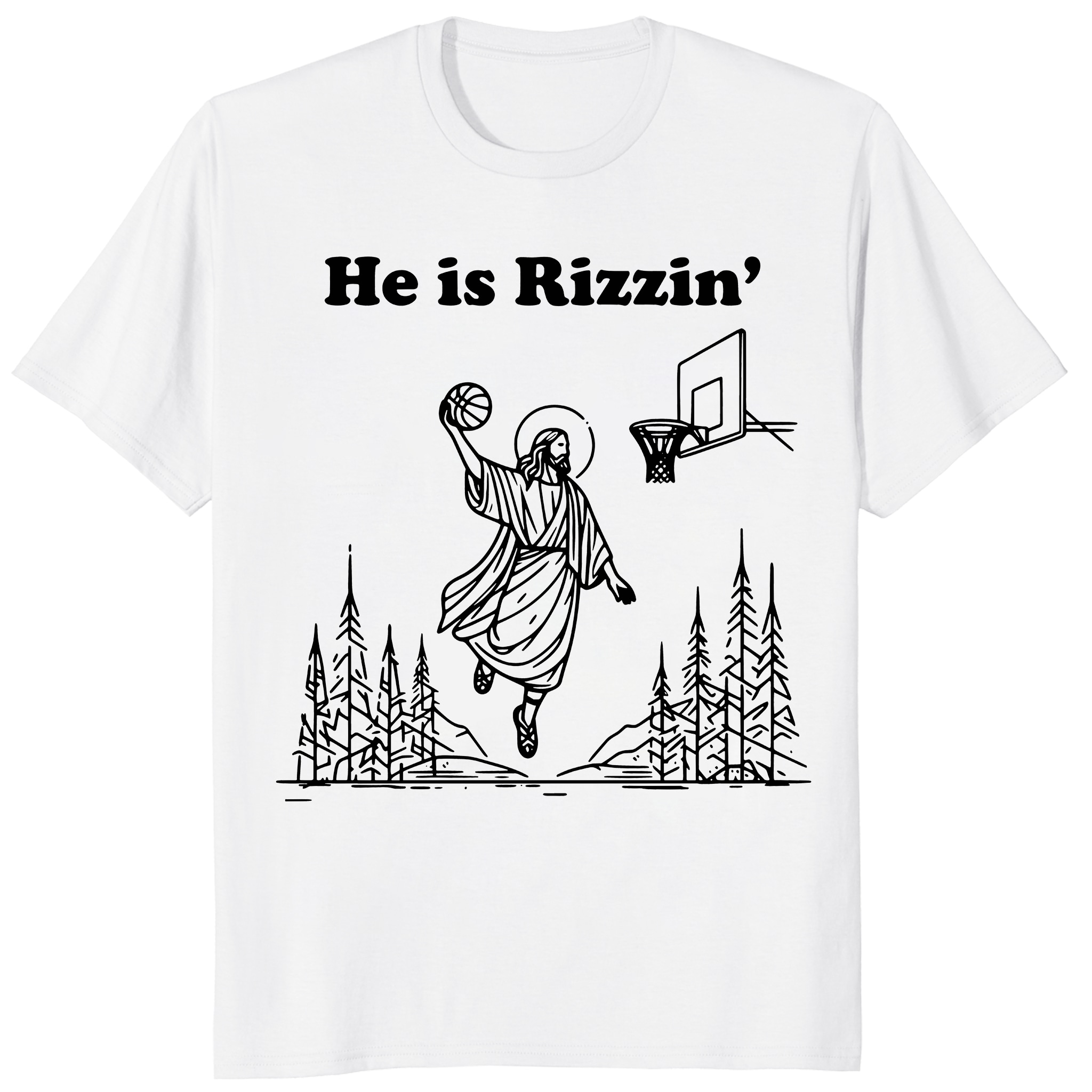 He Is Rizzin Shirt – Retro Easter Tee _ Basketball Jesus Gift He Is Rizzin Shirt – Retro Easter Tee _ Basketball Jesus Gift