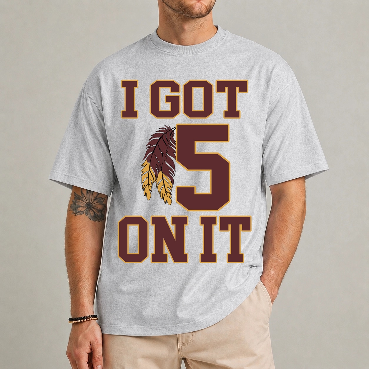 Hilarious I Got 5 On It Football Unisex Shirt for Fans Hilarious I Got 5 On It Football Unisex Shirt for Fans