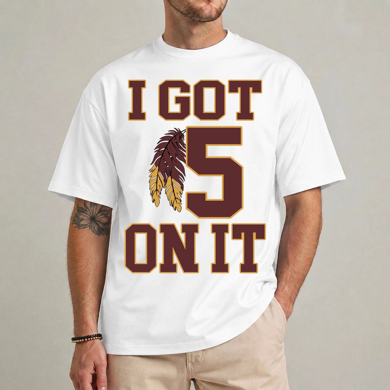 Hilarious I Got 5 On It Football Unisex Shirt for Fans Hilarious I Got 5 On It Football Unisex Shirt for Fans