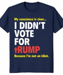 I Didn’t Vote For Trump Shirt _ Funny Political Tee