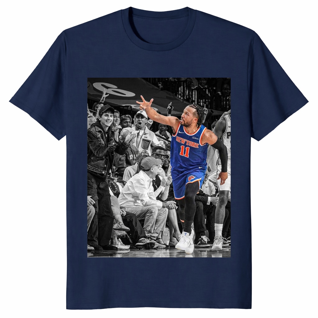 Jalen Brunson New York Knicks Unisex Shirt – Courtside Fan Tee Jalen Brunson New York Knicks Unisex Shirt – Courtside Fan Tee