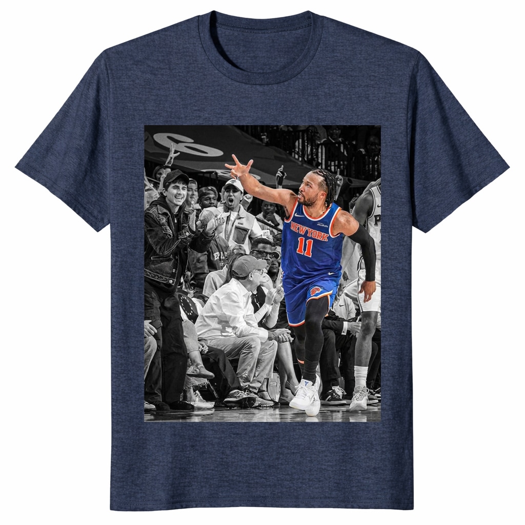 Jalen Brunson New York Knicks Unisex Shirt – Courtside Fan Tee Jalen Brunson New York Knicks Unisex Shirt – Courtside Fan Tee