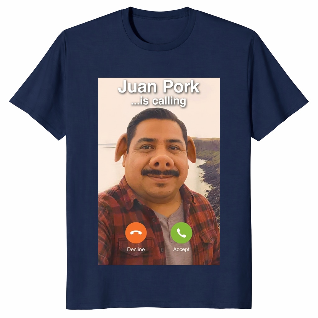 Juan Pork Is Calling Unisex Shirt – Funny Brainrot Meme Gift Tee Juan Pork Is Calling Unisex Shirt – Funny Brainrot Meme Gift Tee