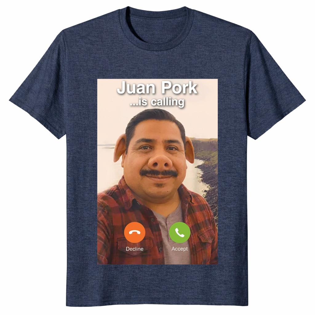 Juan Pork Is Calling Unisex Shirt – Funny Brainrot Meme Gift Tee Juan Pork Is Calling Unisex Shirt – Funny Brainrot Meme Gift Tee