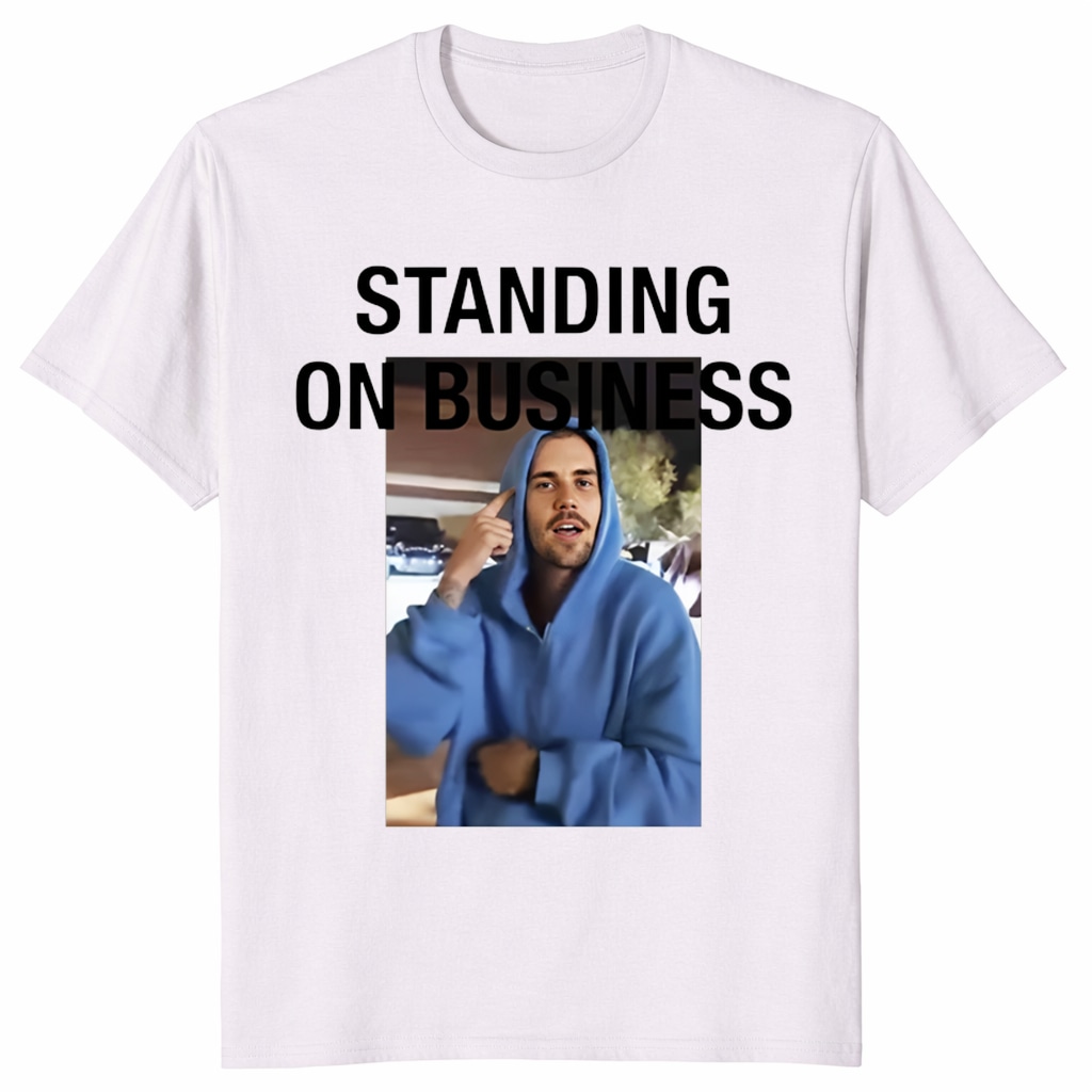 Justin Bieber Standing On Business Coachella Graphic Tee Justin Bieber Standing On Business Coachella Graphic Tee