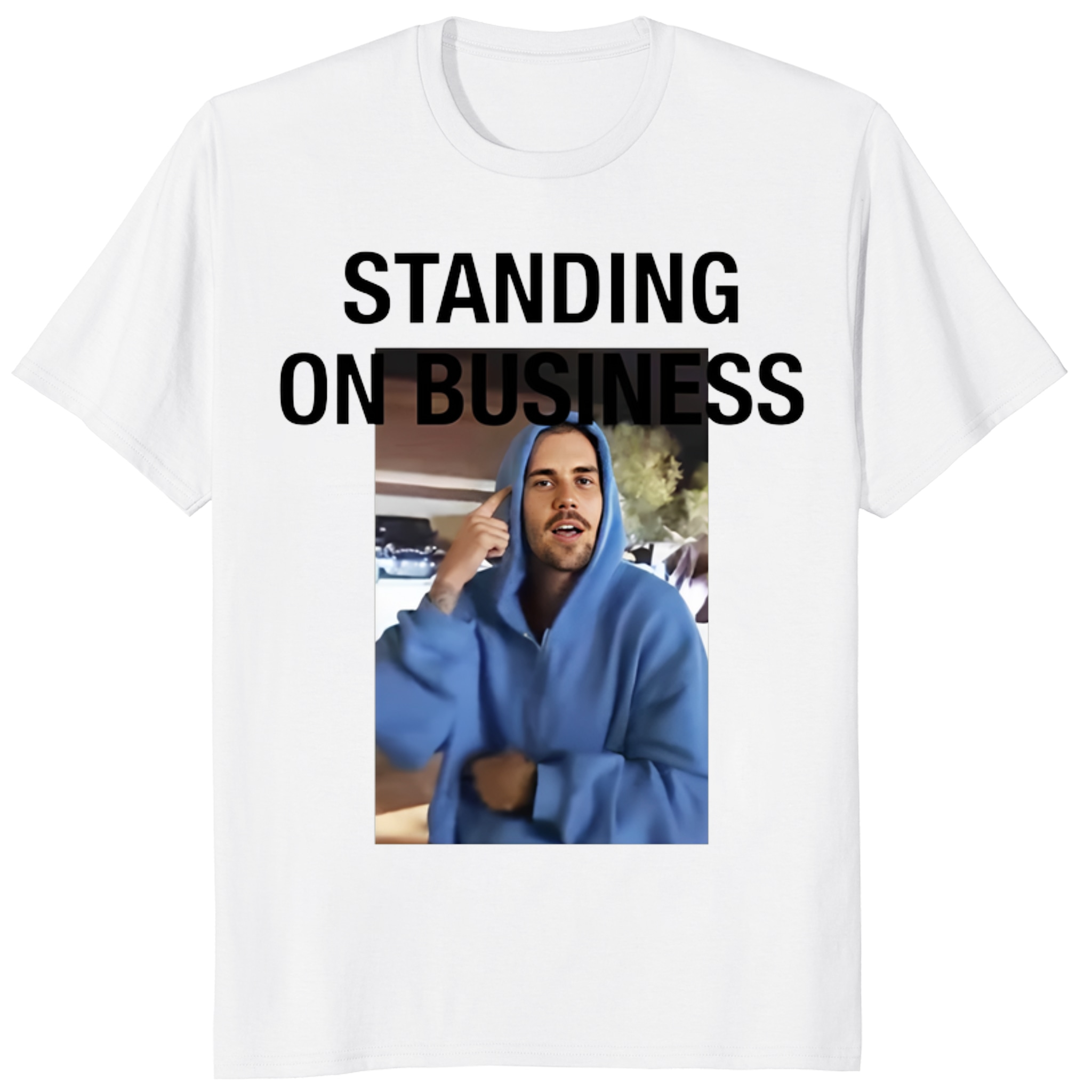 Justin Bieber Standing On Business Coachella Graphic Tee Justin Bieber Standing On Business Coachella Graphic Tee