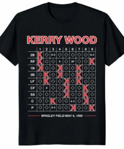 Kerry Wood 20K Scorecard Shirt – Wrigley Field 1998 Tee