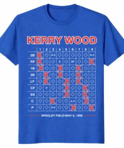 Kerry Wood 20K Scorecard Shirt – Wrigley Field 1998 Tee