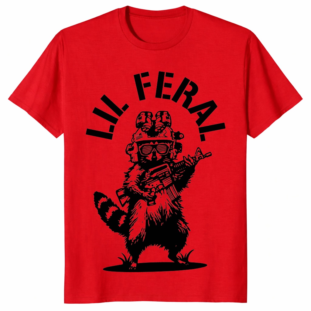 Lil Feral Raccoon Unisex Shirt – Tactical Humor _ Funny Raccoon Shirt Lil Feral Raccoon Unisex Shirt – Tactical Humor _ Funny Raccoon Shirt