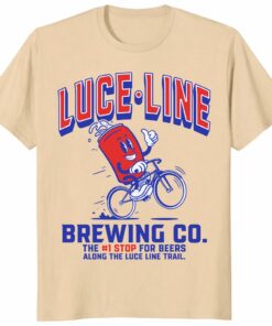 Luce Line Brewing Co Shirt – Luce Line Trail Bike Beer Tee
