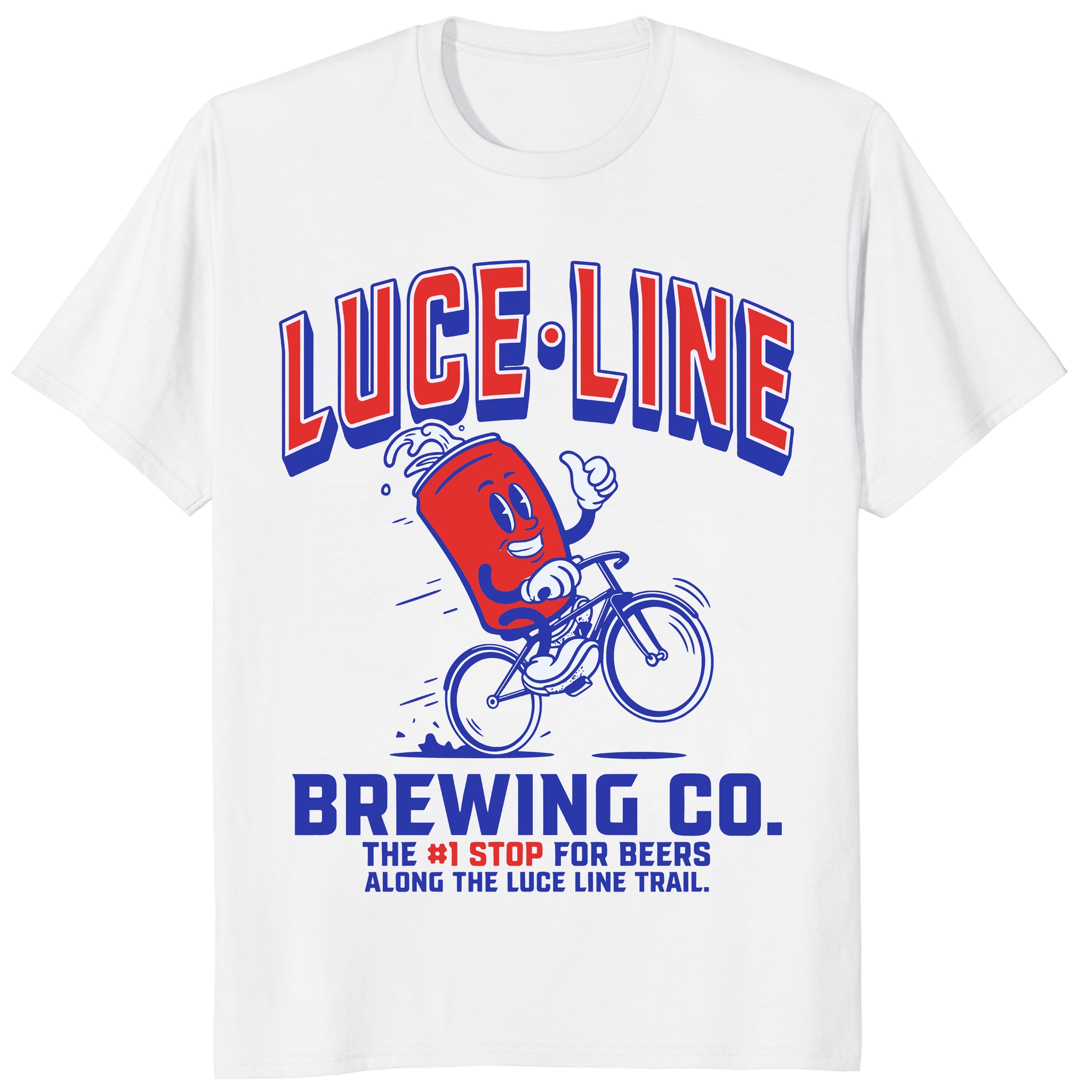 Luce Line Brewing Co Shirt – Luce Line Trail Bike Beer Tee Luce Line Brewing Co Shirt – Luce Line Trail Bike Beer Tee