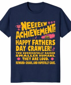 New Achievement Fathers Day Shirt _ Gamer Dad Gift Tee