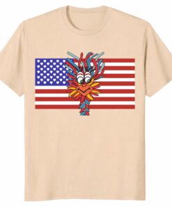 Patriotic Gooney Bird American Flag Unisex Shirt – Funny USA Tee