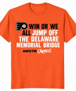 Philadelphia Flyers Delaware Memorial Bridge Shirt – Ignite Orange