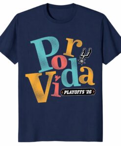 Por Vida Playoffs 2026 San Antonio Spurs Shirt – Retro Fan Tee