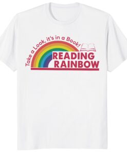 Reading Rainbow Shirt – Retro Bookworm Tee _ Teacher Gift
