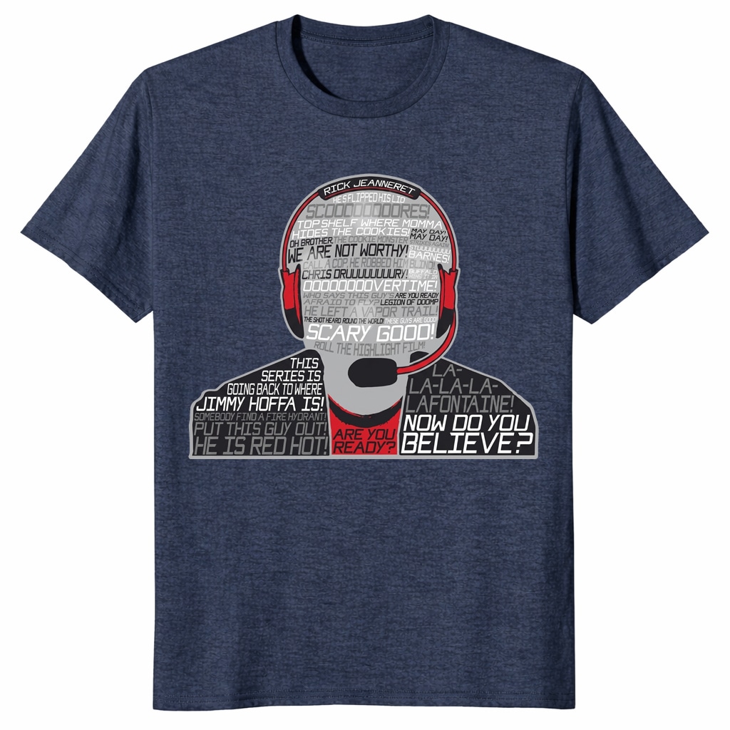 Rick Jeanneret Buffalo Hockey Legend Shirt – RJ Tribute Tee Rick Jeanneret Buffalo Hockey Legend Shirt – RJ Tribute Tee