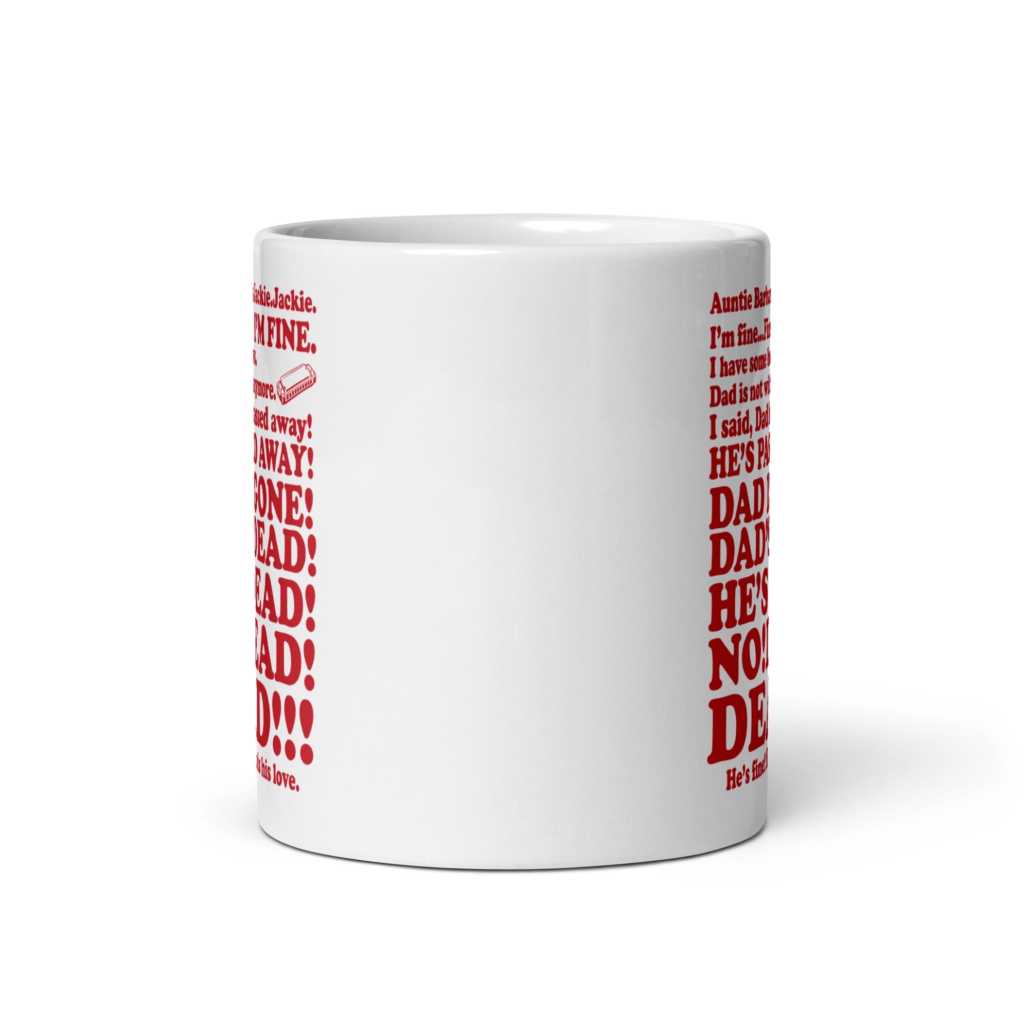 Roseanne Aunt Jackie Dad’s Dead Mug – Funny 90s Quote Cup Roseanne Aunt Jackie Dad’s Dead Mug – Funny 90s Quote Cup