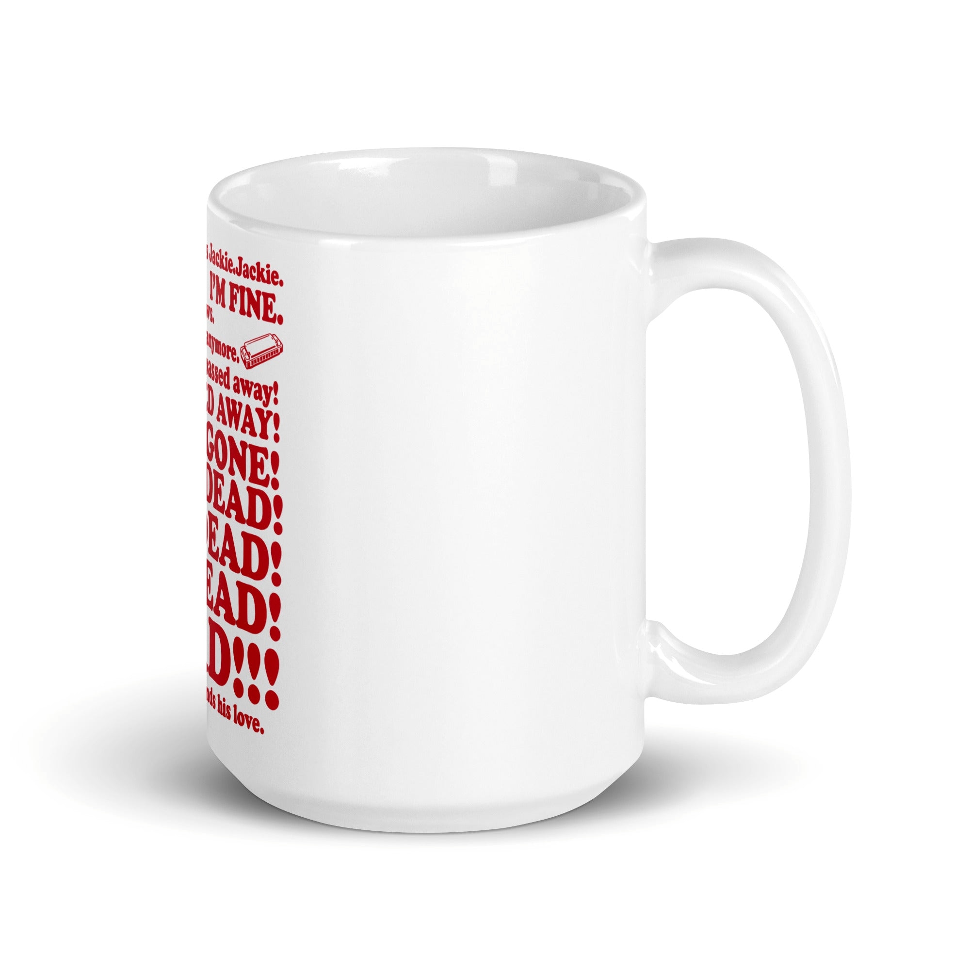 Roseanne Aunt Jackie Dad’s Dead Mug – Funny 90s Quote Cup Roseanne Aunt Jackie Dad’s Dead Mug – Funny 90s Quote Cup
