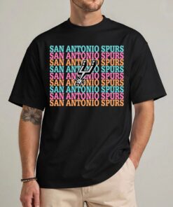 San Antonio Spurs Fan Shirt – Wemby Era Silver & Black Tee